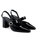 Salma zapatilla de tacón negro - vista 7