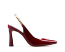 Sandra - Zapatillas de Piel Rojas, vista 1