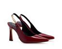 Sandra - Zapatillas de Piel Rojas, vista 5