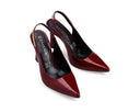 Sandra - Zapatillas de Piel Rojas, vista 6