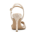 Sol sandalias de piel crocox beige - vista 3