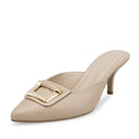 Sonia zapatilla de tacón beige - vista 2