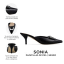 Infografía Sonia negro - detalles y medidas