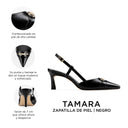 Infografía Tamara negro - detalles y medidas