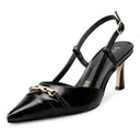 Tamara zapatilla de tacón negro - vista 2