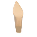 Tania zapatilla pump de piel charol beige - vista 6