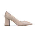 Tania - Zapatillas de Piel Beige, vista 1