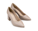 Tania - Zapatillas de Piel Beige, vista 6