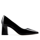 Tania zapatilla pump de piel charol negro - vista 1