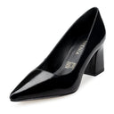 Tania zapatilla pump de piel charol negro - vista 2