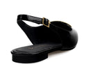 Tessa - Flats de Piel Negros, vista 4