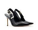 Thalia - Zapatillas de Piel Negras, vista 5