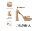 Valentina - Tacones de Piel Nude, infografía