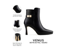 Infografía Venus negro - detalles y medidas
