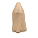 Ximena zapatilla de tacón beige - vista 3