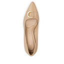 Ximena zapatilla de tacón beige - vista 5
