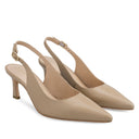 Zoe zapatillas de piel beige - vista 7